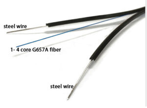 bow ftth drop cable structure for 