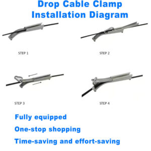 ftth optic cable clamp usage instruction